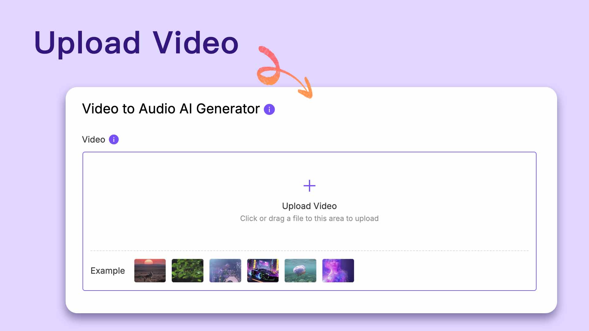video to audio 01 01 Upload Your Silent Video