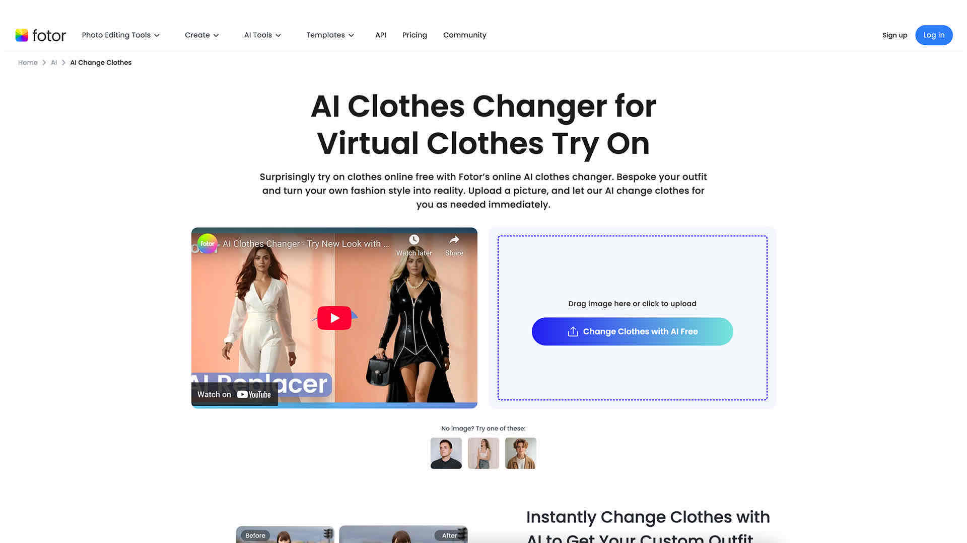 Fotor brings AI-powered clothes changing to its existing photo editing platform,