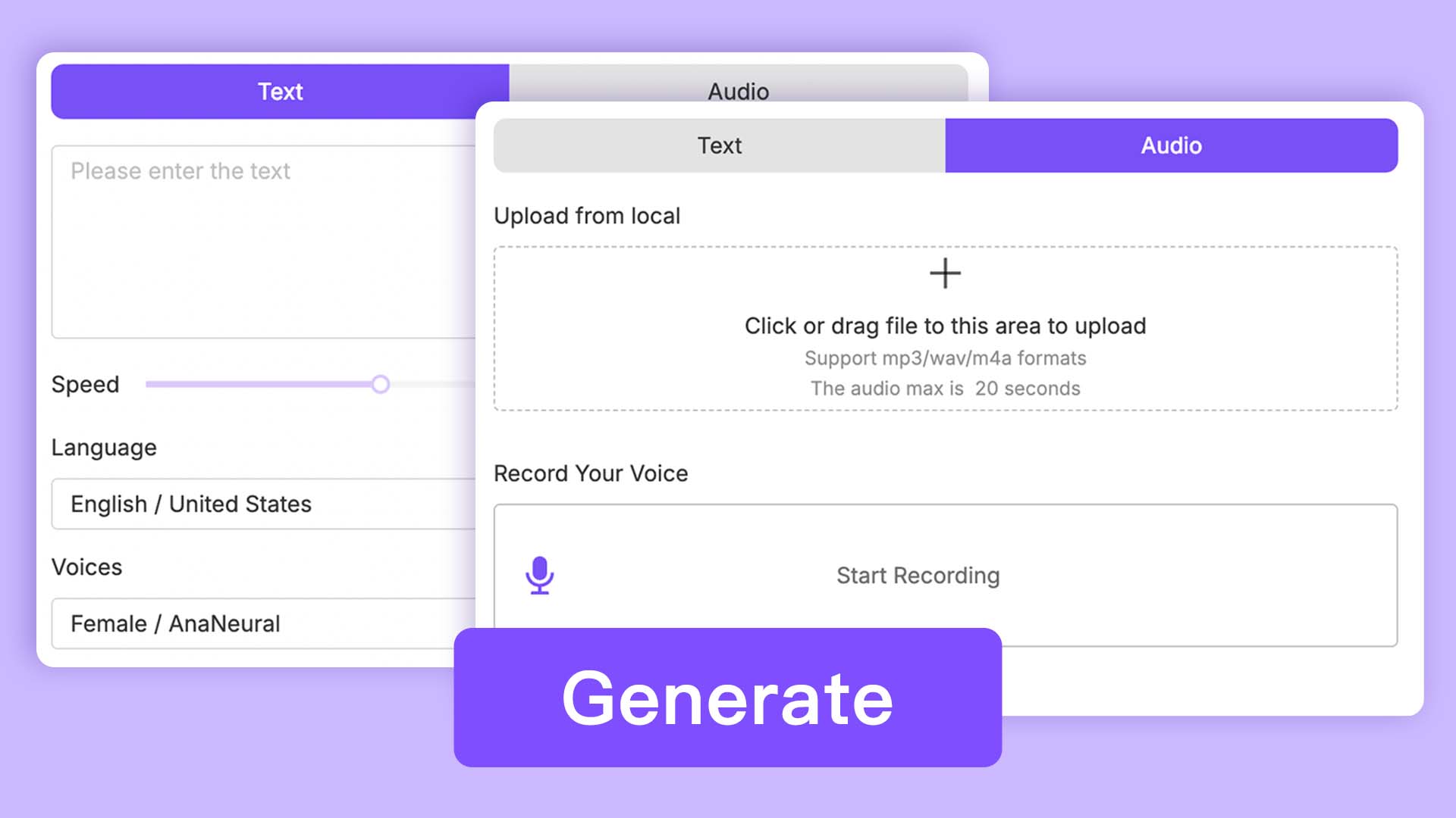 ai talking photo audio or text
